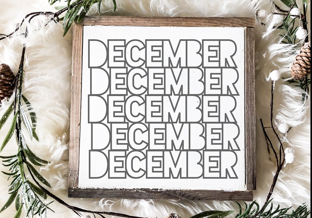 December Stack Christmas SVG Cut File for Silhouette and Cricut ...