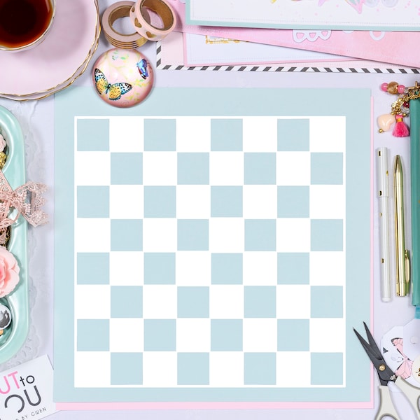 Chessboard SVG digital download Cut File perfect for crafting projects using Silhouette, Cricut and Brother Scan and Cut machines.