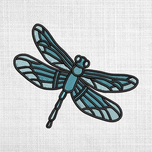 Dragon Fly Machine Embroidery Design, INSTANT DOWNLOAD, Embroidery File in 2 Sizes for sewing projects