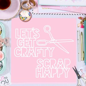 Scrap Happy Title Digital Cut File perfect for all Paper crafting, Scrapbooking, Card making, Home Decor projects.