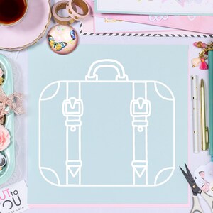Equipaje SVG Digital Cut File perfecto para todos los proyectos de fabricación de papel, scrapbooking, fabricación de tarjetas, decoración del hogar.