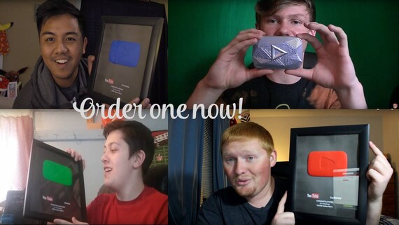 Custom Youtube Play Button Replica Fancy Play Button