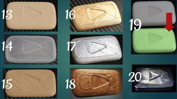 Custom Youtube Play Button Replica Fancy Play Button