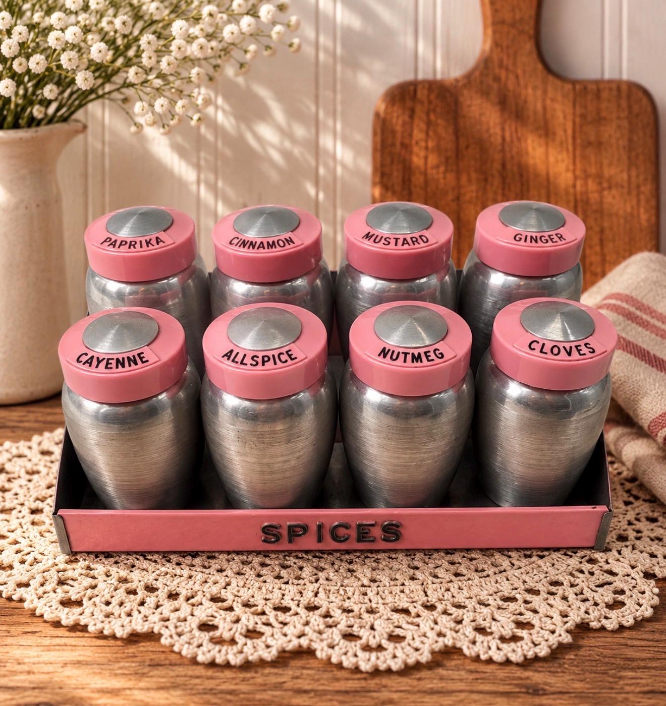 Vintage Aluminum Spice Rack - Etsy
