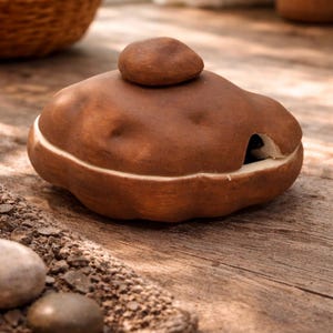 Vintage Potato Shaped Covered Dish