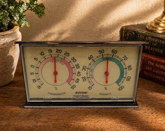 Vintage Accu Temp Comfort Monitor Thermometer