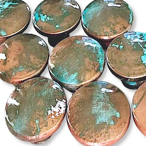 Premium Copper Patina Knobs | Rustic Aged Finish | Cabinet Drawer Pulls Handmade