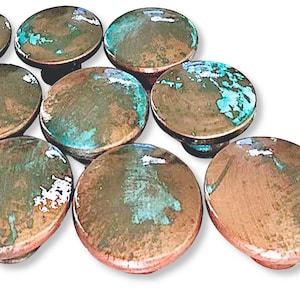 Premium Copper Patina Knobs Rustic Aged Finish Cabinet Drawer Pulls Handmade