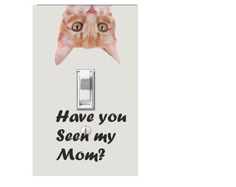 Adorable Kitten Switch Plate Cover - Perfect for Cat and Animal Lovers, Kids' Rooms, Nurseries | Cute Light Switch Plate, Outlet Cover