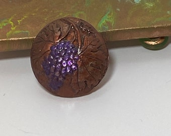 Embossed Grape Cluster Copper Drawer Knobs - Rustic Handcrafted Resin Dresser Knobs with Vines | Cabinet Handles, Unique Knobs, Reduced Shpg