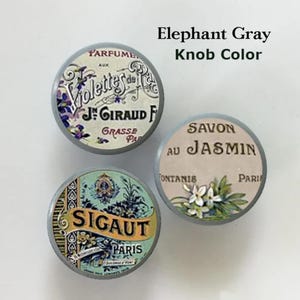 Vintage Paris Knobs, French Ads Images, Country Dresser Drawer Pulls