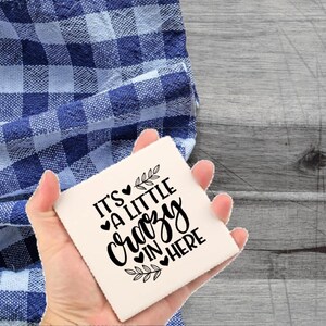 Sarcastic Ceramic Coaster Set: Funny Drink Mats, Kitchen Decor