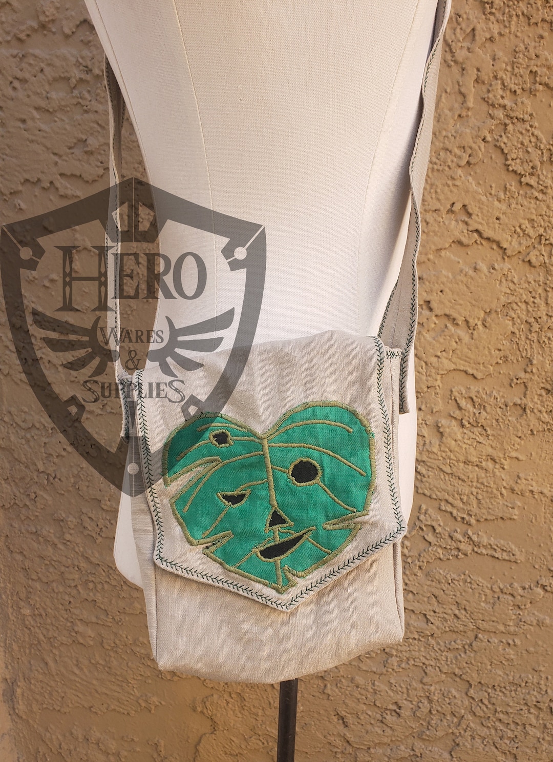 Korok Linen Crossbody Purse, Adventure Ready - Etsy