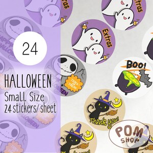 Thank You Sticker : Halloween 【24 stickers】