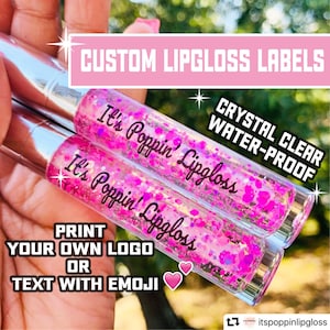 lip gloss label printing