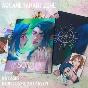 Fanart des arcanes Zine | 48 pages | Cartes photo brillantes | couverture rigide