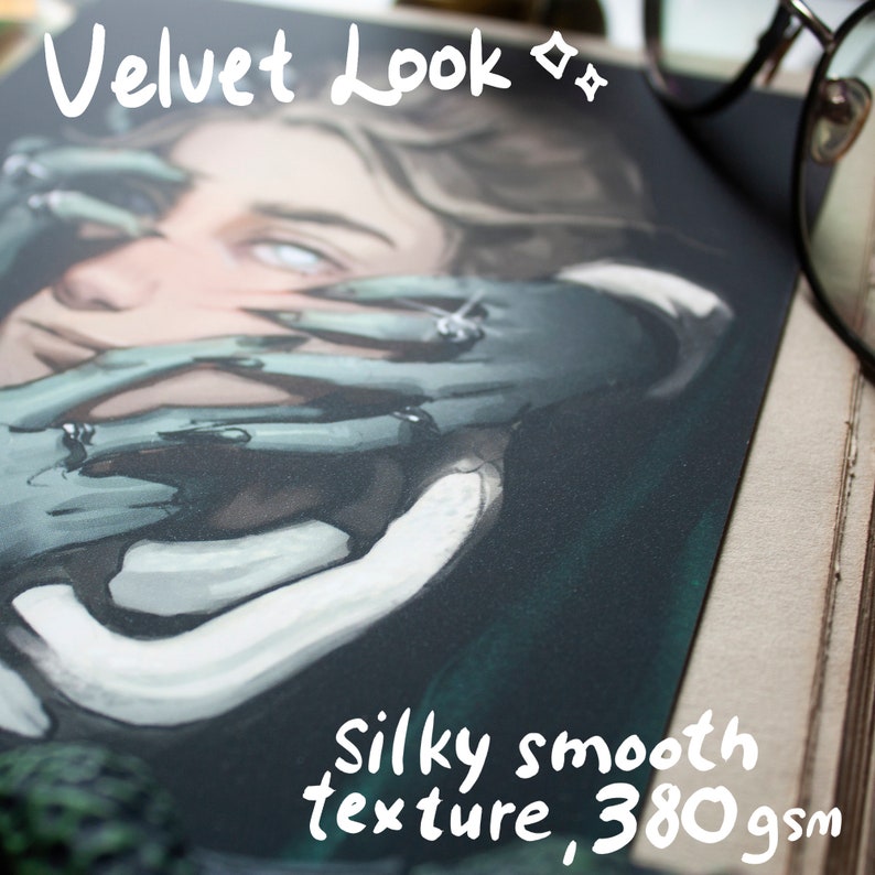 Sebastian and Ominis super prints Silky smooth velvet look soft touch durable 380 gsm no glare image 4