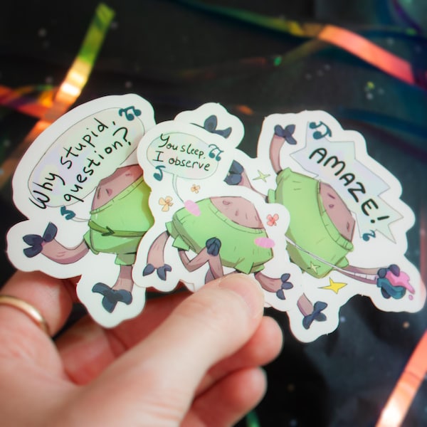 Rocky amaze stickers | Matte Vinyl | Project Hail Mary | Science Fiction books