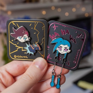 Jinx and Vi mini pins | Arcane | enamel pin