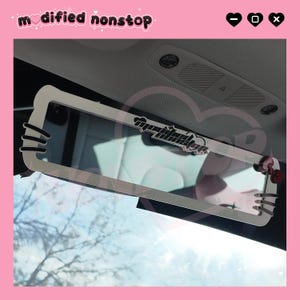 Sakura Car Rear View Mirror: Handmade Kawaii Car Accessory