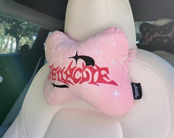 Hellacute Autositz Kopfstütze: 2er Set Kissen / Autokissen / süsses Autokissen / Niedliches Autokissen / Accessoires für das Auto