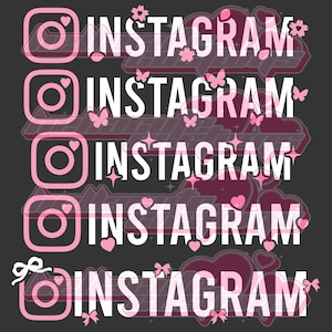 Custom Blossom Instagram Handle Vinyl Car Decal