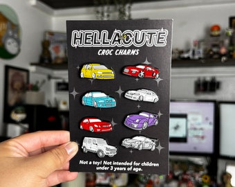 Euro Car Shoe Charm: BMW, Audi, Mercedes, Porsche, Golf