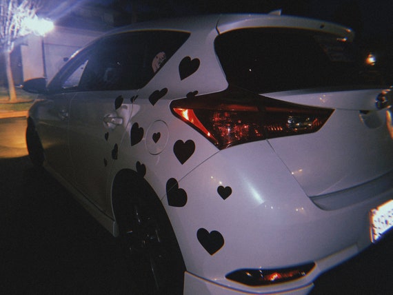 Heart car decals deals