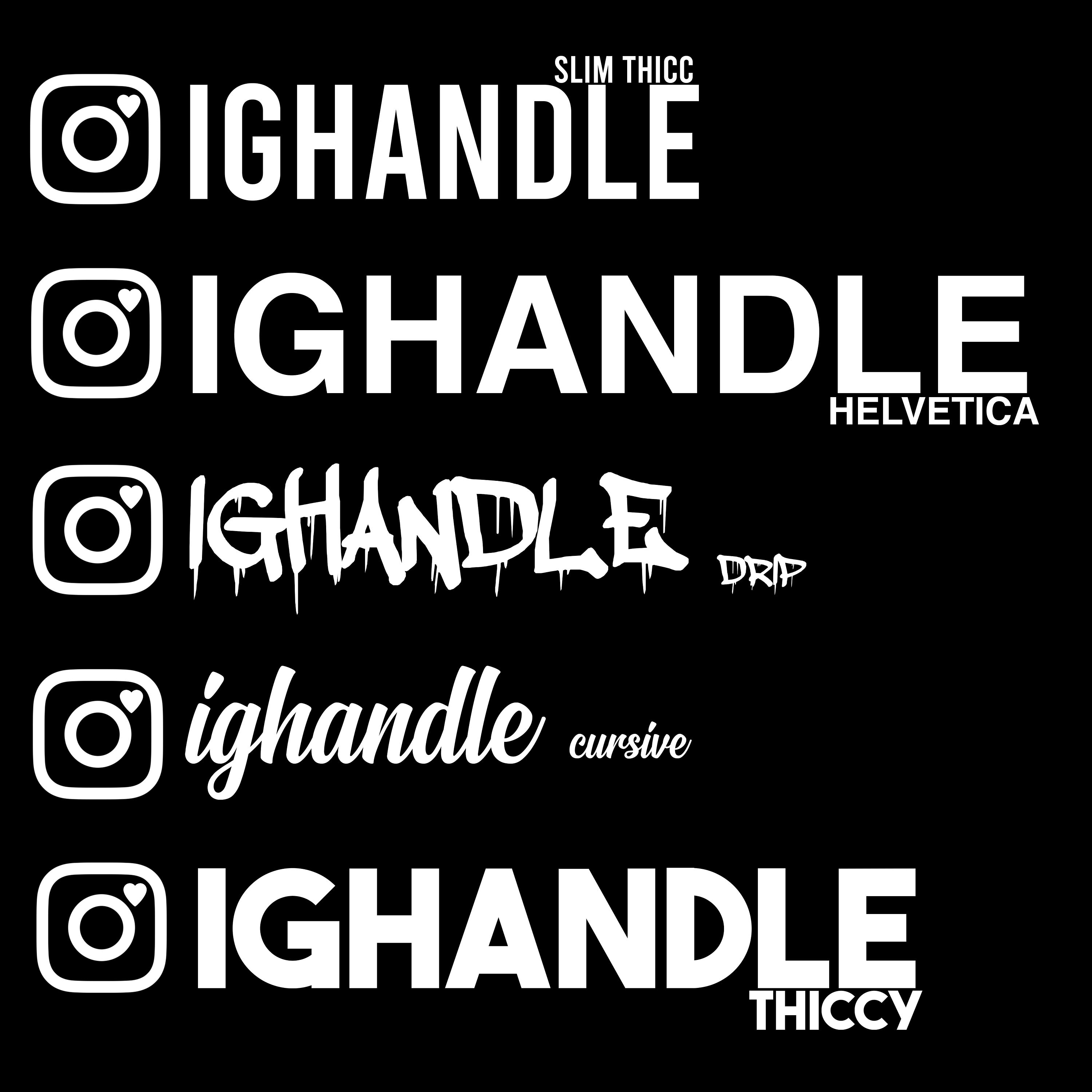 Custom Sakura Instagram Handle // Custom Instagram Handle // Etsy