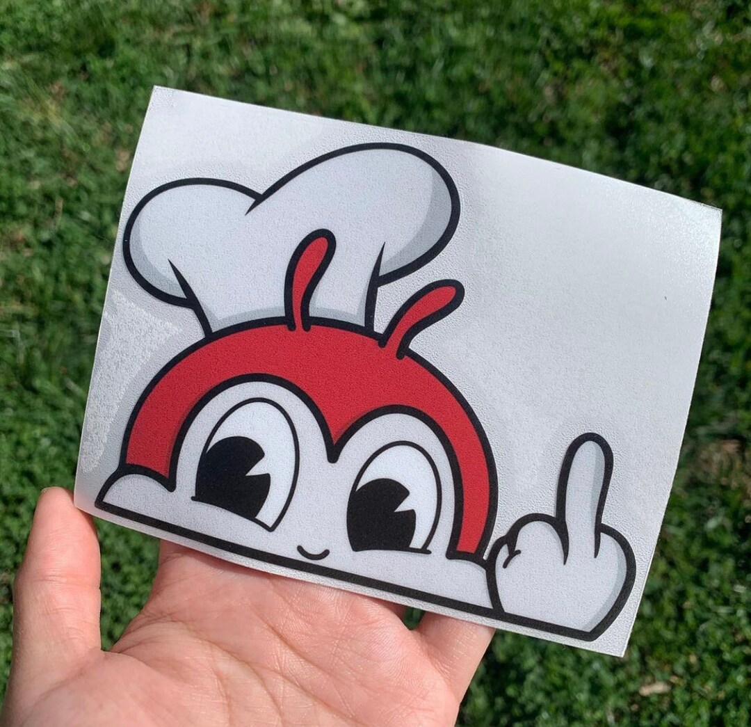 Jollibee Sticker // Filipino Sticker // Jollibee Peeker Etsy