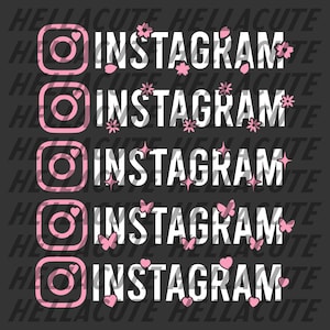 Niestandardowy projekt Blossom Instagram Handle / Niestandardowa nazwa Instagram Vinyl Decal / Niestandardowa nazwa użytkownika / Vinyl Car Decal / Akcesoria samochodowe dla kobiet