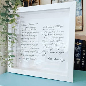 Carta o receta manuscrita. Recuerdo especial, momento, homenaje a los perdidos. Envíe una imagen escaneada de palabras para transcribirlas a mano.