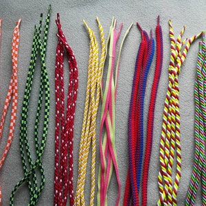 Multiple Colors & Different Styles Shoelaces - Funky Feet Day to your Sneakers - Premium Quality - Non-Fraying! Stay Tied! - Made in Ireland
