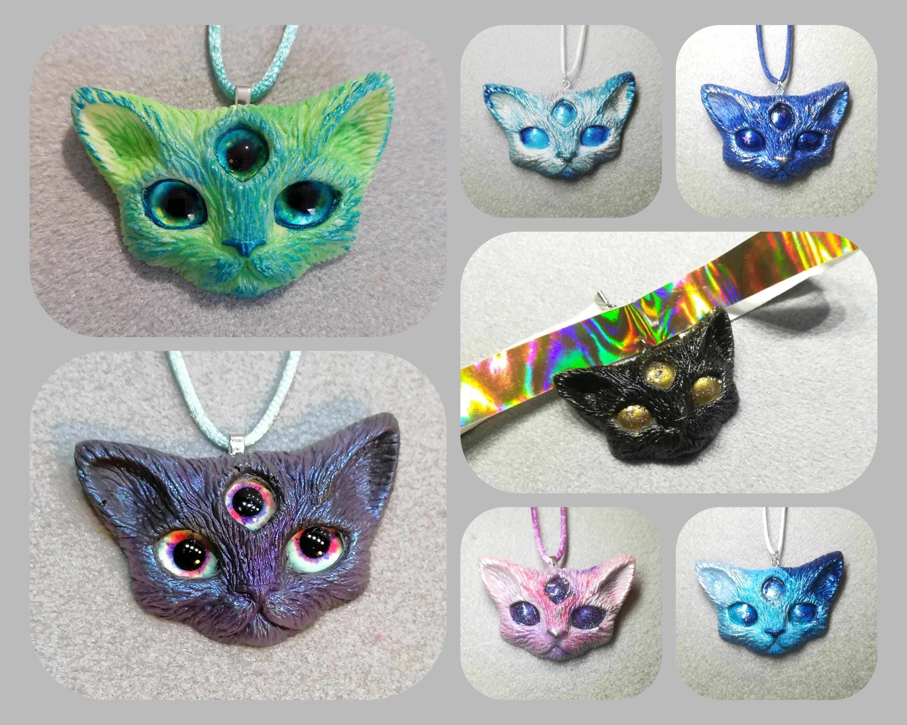 3匹の猫のネックレス - Etsy 日本