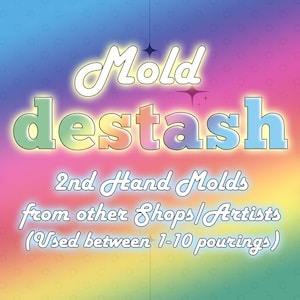 Muchos estilos de gatos MOLDES - Pentagrama / 3 ojos / Normal / Zorro - Gato Gatito Gatito Esfinges Esfinges - Moldes de goma - Diferentes moldes terminados