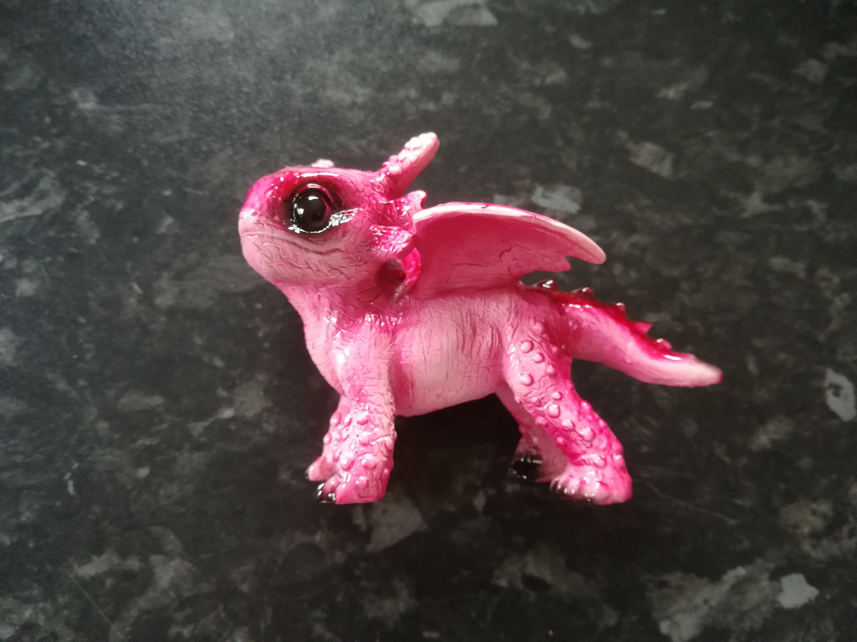 Tiny Dragons Baby Dragon Figurines Standing Pink Sitting Etsy