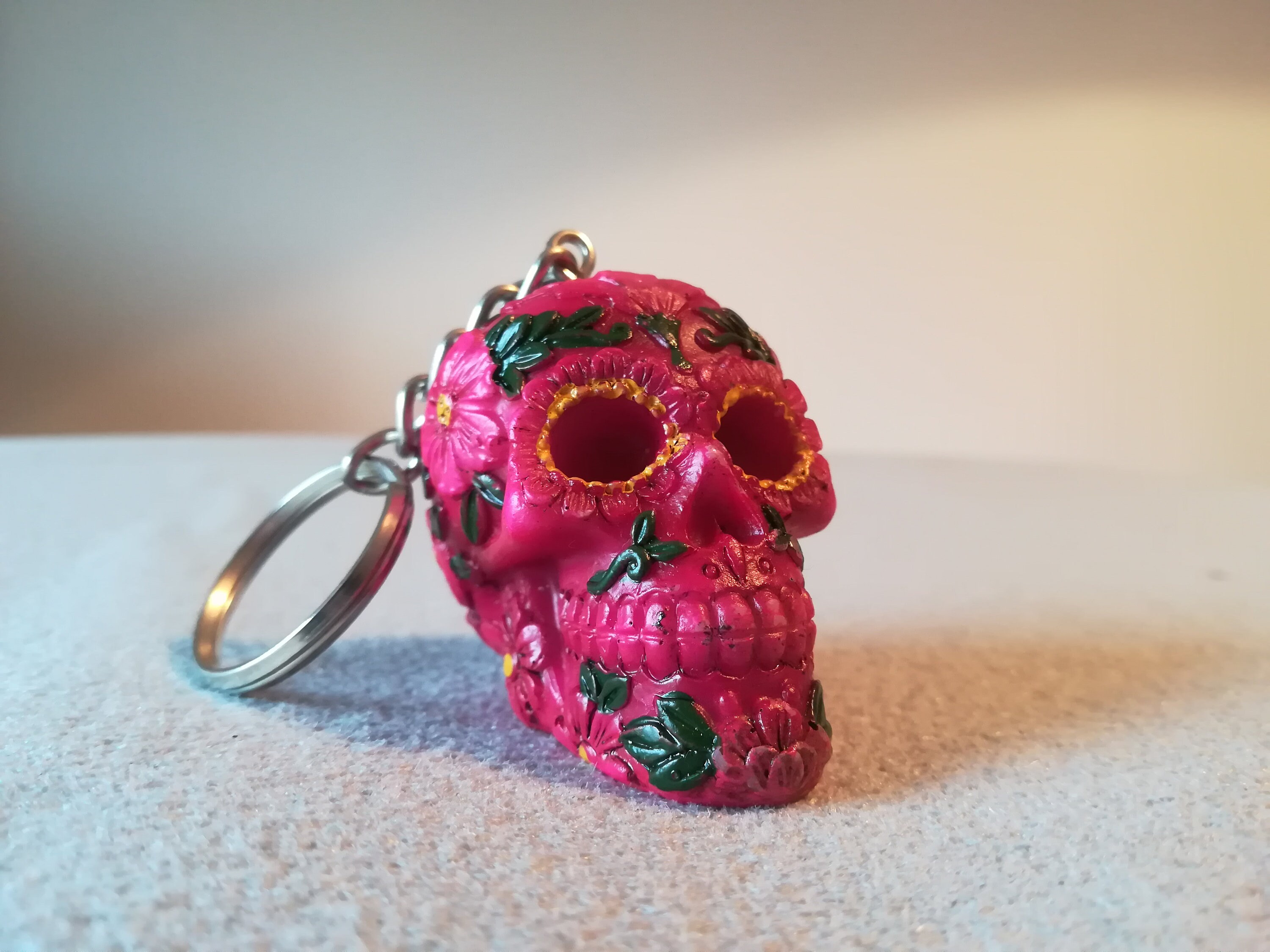 Da De Los Muertos Day Of The Dead Sugar Skull Key Fob Back - Etsy - Foto 12