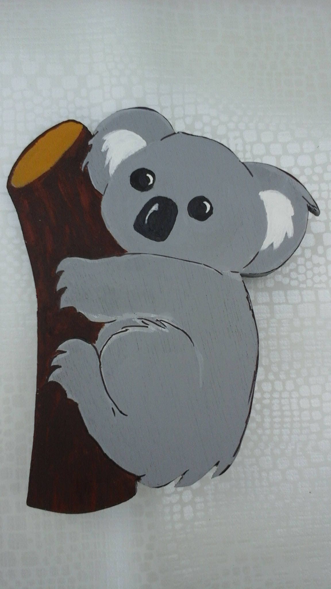 Placa Koala con nombre personalizado compartir la madera del Etsy