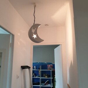 Luminaire Enfants Fee Sur Lune Et Etoile Filante Pour Chambre Etsy