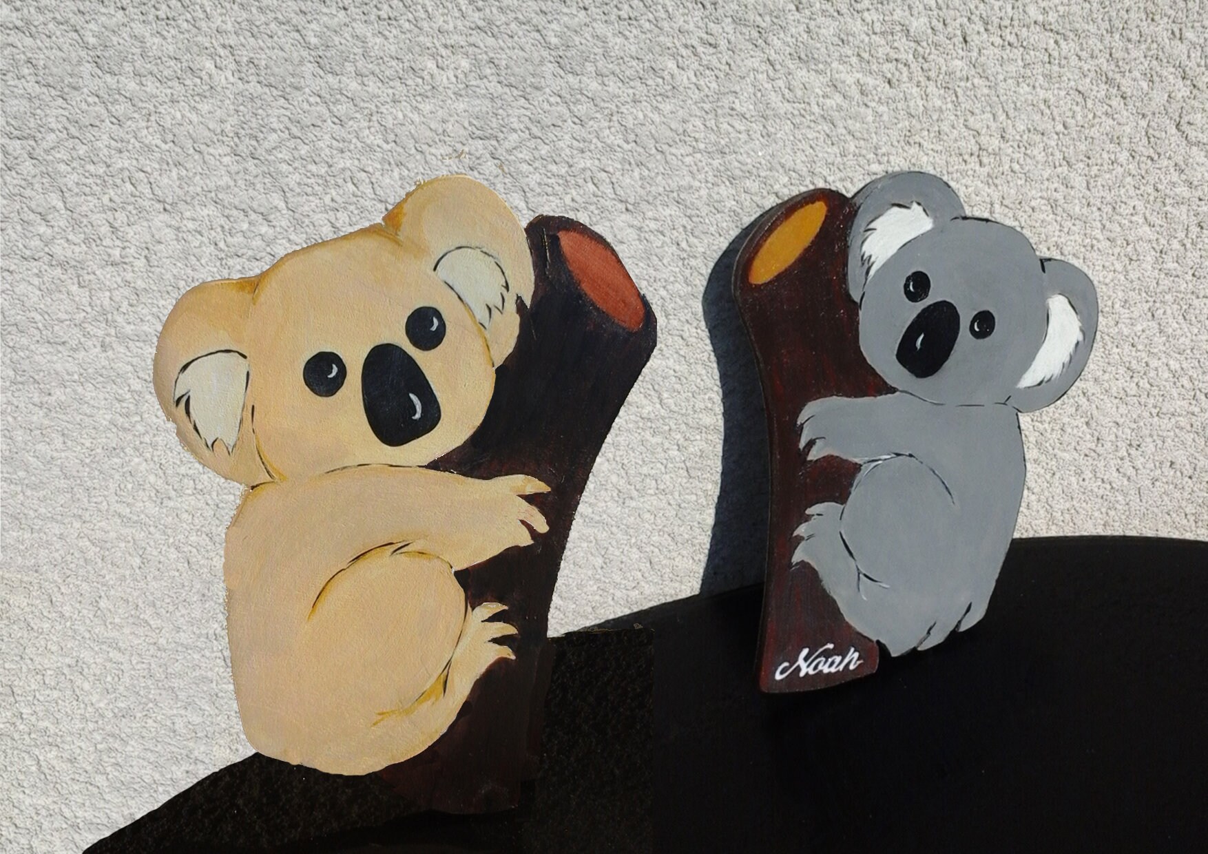 Child Mural Koala Wood Custom Baby Wood Lamp Jungle Etsy Child Mural Koala Wood Custom Baby Wood Lamp Jungle Etsy
