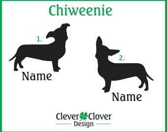 Stickers vinyle chiweenie