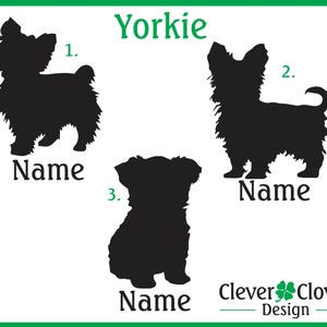 Yorkie Vinyl Stickers