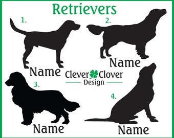 Stickers en vinyle Retriever