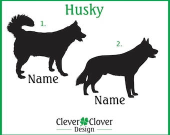 Autocollants en vinyle Husky