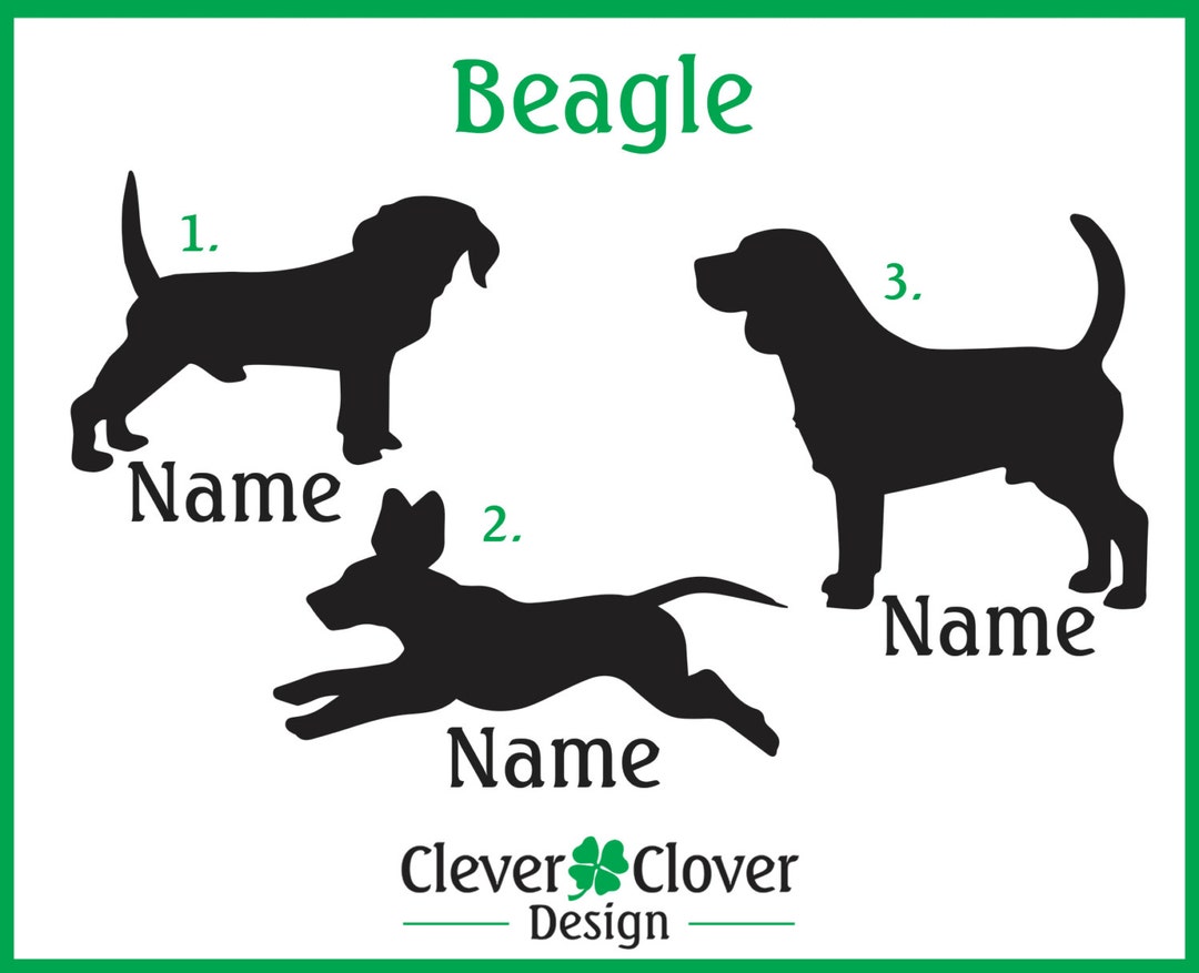 Beagle Vinyl Stickers - Etsy