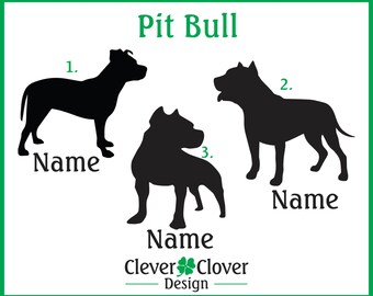Pit Bull Vinyl Stickers