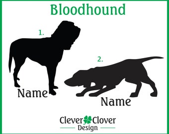 Autocollants en vinyle Bloodhound