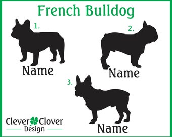 Français Bulldog Autocollants en vinyle