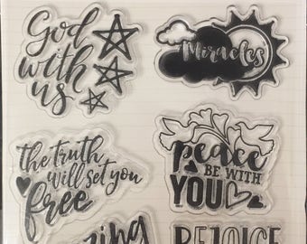 Bible Journaling Stamp-GOD WITH US