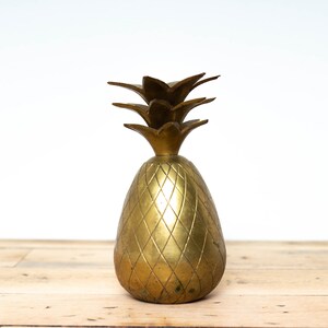 Vintage Brass Pineapple Sculpture - Midcentury Modern